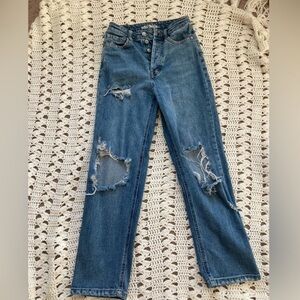 Target Medium Wash Straight Leg Jeans Size 24 or Size 00 Wild Fable
